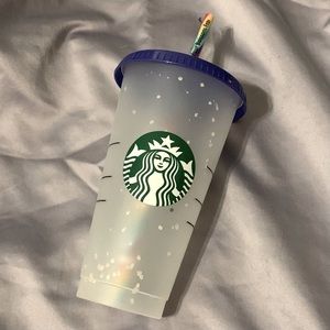 Starbucks Confetti Multi Color Changing Straw Cup